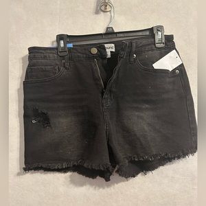 Abound size 32 black dark wash denim new with tags conscious jean short NWT